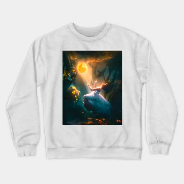 Moon Power Crewneck Sweatshirt by Feilvan